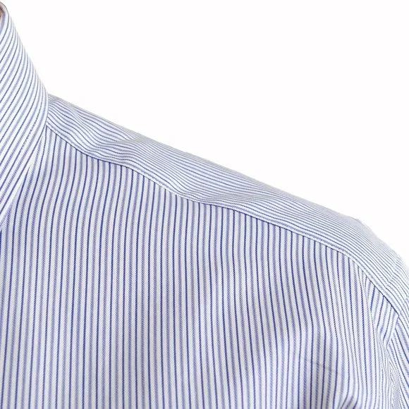 Hugo Boss Men's "T-Carl" Slim Fit Striped Long Sleeve Dress Shirt - Picture 7 of 9